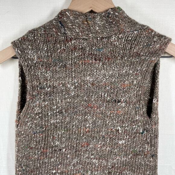 ARITZIA WILFRED Dunkirk Knit Vest Size XXS Wool Alpaca Silk Lagenlook Chunky - Picture 4 of 13